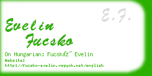 evelin fucsko business card